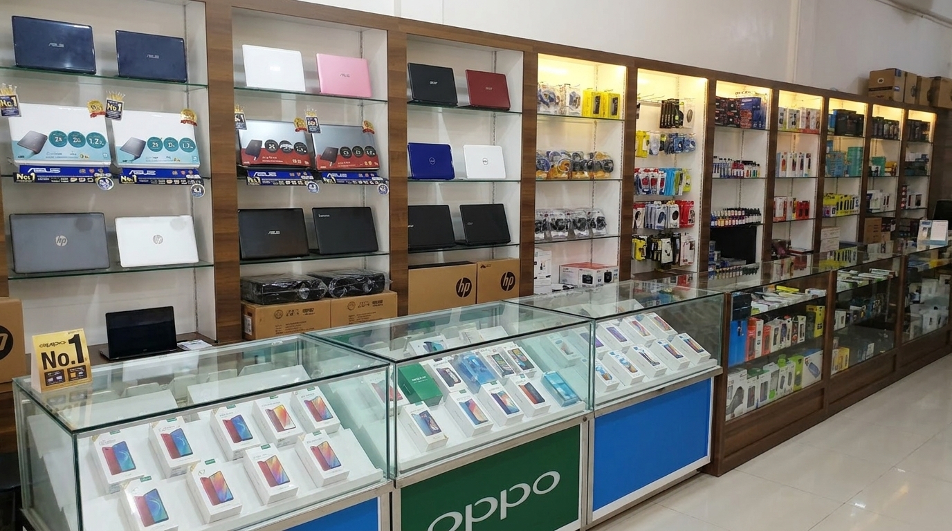 Bagian dalam toko Flashindo Computer